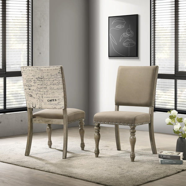 6-Piece Extendable Dining Set with Bench – Driftwood Finish