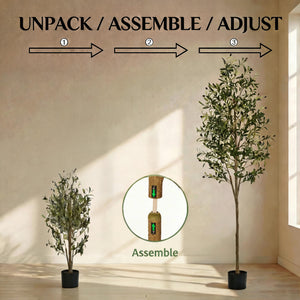 Artificial Olive Tree with Pot – Indoor & Outdoor Floor Plant