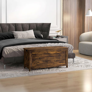 Storage Chest with Safety Hinges & Cut-Out Handles — 39.4"