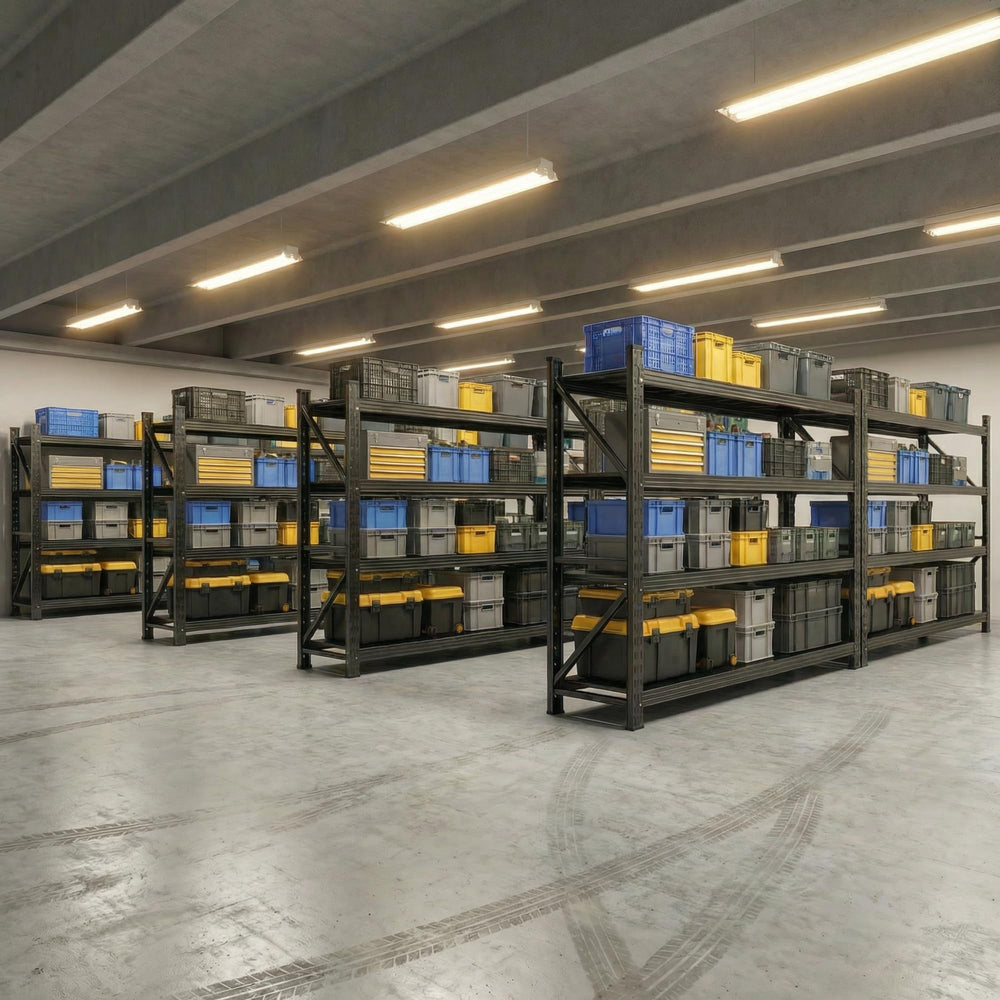 Heavy Duty 4-Tier Adjustable Metal Garage Shelving Unit