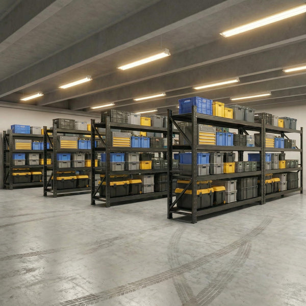 Heavy Duty 4-Tier Adjustable Metal Garage Shelving Unit