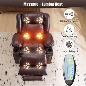 Oversized Power Lift Recliner Chair with Heat & Massage