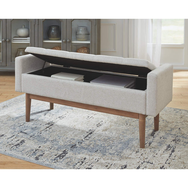 Tufted Storage Bench with Hinged Seat