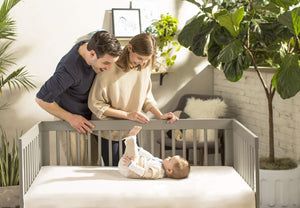 Organic Cotton Crib Fitted Sheet – Standard Size, Ivory