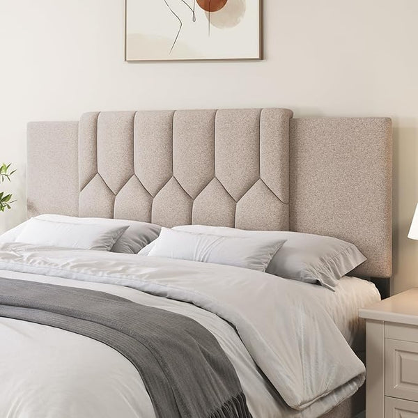 Upholstered Tufted Adjustable Headboard – Full/Queen/King