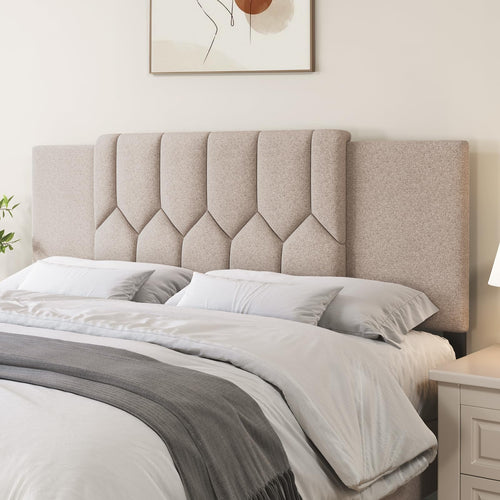 Adjustable Upholstered Tufted Headboard – Full/Queen/King