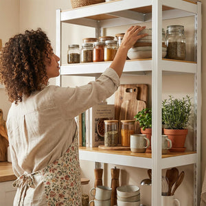 5-Tier Adjustable Metal Shelving Unit