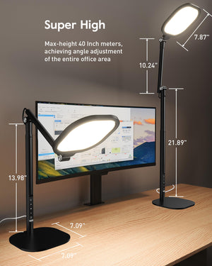 Tall LED Desk Lamp with 50 Light Modes & Timer