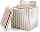 Storage Ottoman with Detachable Tray