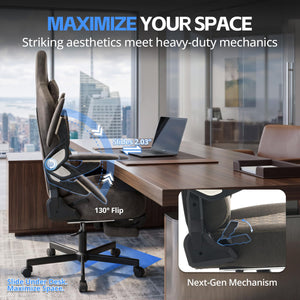 Ergonomic Gaming Chair with Footrest