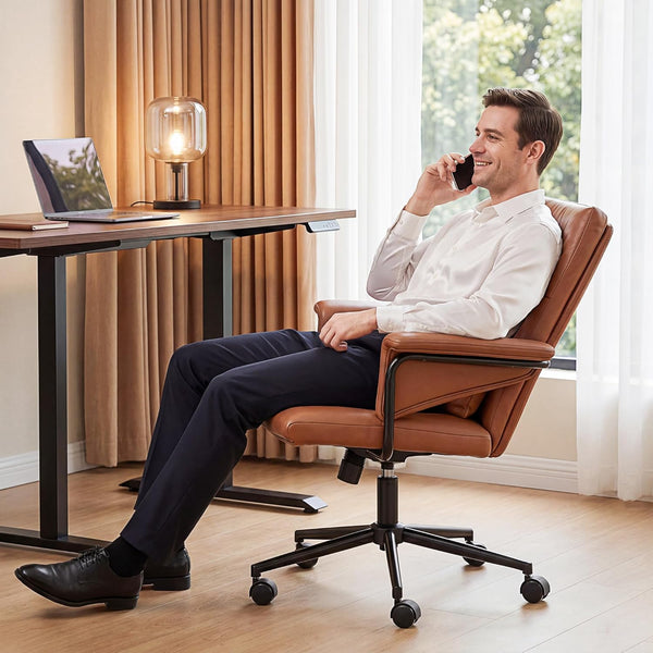 Mid-Back Ergonomic Office Chair with Lumbar Support