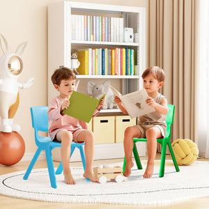 Stackable Kids Plastic Chairs Set for Classroom & Daycare