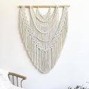 Extra Large Macrame Wall Hanging – 71"W x 32"H Boho Woven Tapestry