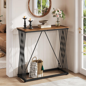 36" Rectangular Bar Table with Wood Grain Top
