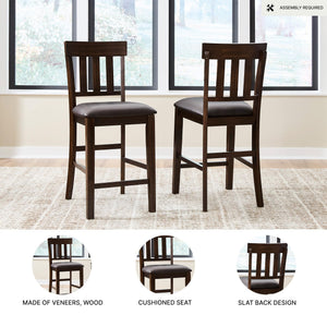 Upholstered Counter Height Bar Stool Set of 2