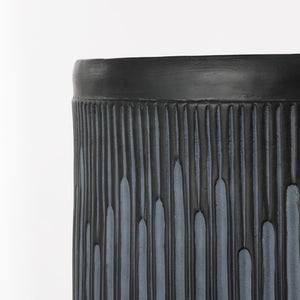 Kline Ribbed Resin Outdoor Accent Table