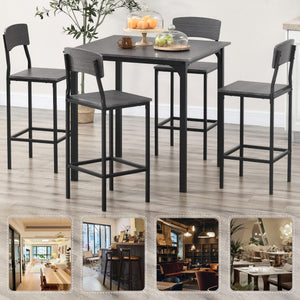 5-Piece Counter Height Bar Table and Chairs Set