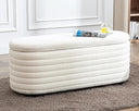 Storage Ottoman Bench with Hidden Storage & Safety Hinge