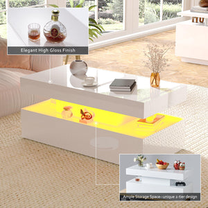 3-Piece Modern Living Room Table Set with Fireplace TV Stand & Coffee Table