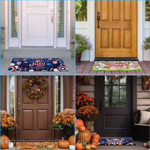 12-Piece Interchangeable Seasonal Doormat Set