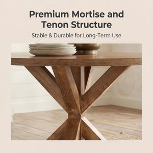 5-Piece Round Dining Table Set with 4 Chairs