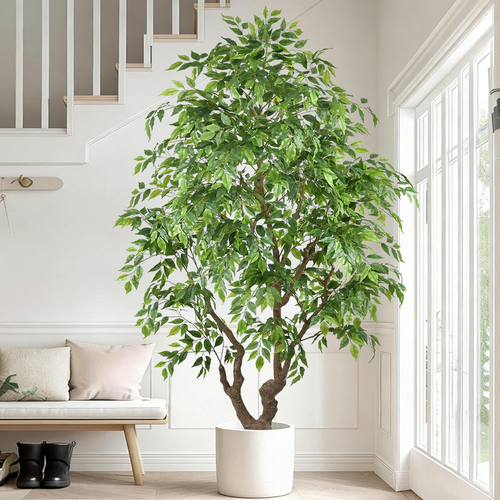 Large Artificial Ficus Tree with Realistic Leaves
