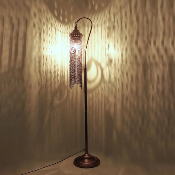 Boho Turkish Floor Lamp – Tall Moroccan Standing Lamp