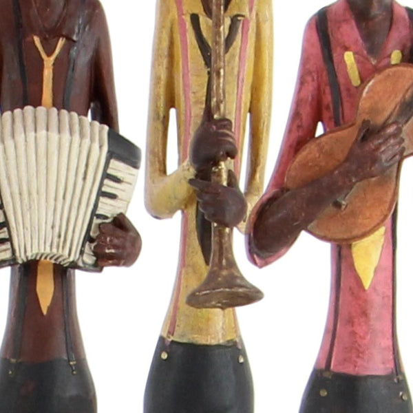 Jazz Band Musician Figurines Set of 4 – Polystone Decorative Statues