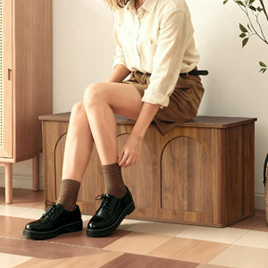 Lift-Top Storage Bench with Hidden Compartment