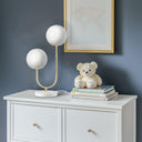 Dual Globe Frosted Glass Table Lamp