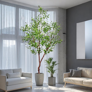 Artificial Faux Olive Tree – Realistic Indoor Potted Silk Plant