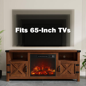 Fireplace TV Stand with Storage 54-Inch