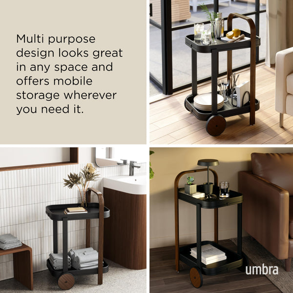 Two-Tier Bar & Serving Cart