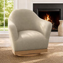 Swivel Barrel Accent Chair – High-Back Armchair