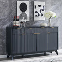 60-Inch Fluted Buffet Sideboard Cabinet with Drawers & Doors