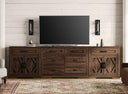110" Farmhouse TV Stand & Entertainment Center