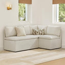 L-Shaped Breakfast Nook Bench with Storage & Back