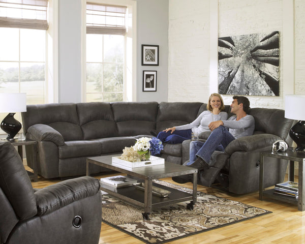 Faux Leather Manual Rocker Recliner – Gray