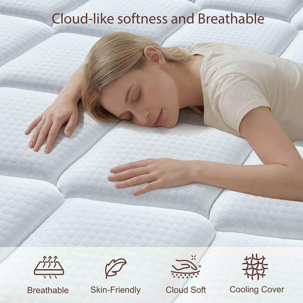 Hybrid Pillow Top Mattress – Gel Memory Foam & Pocketed Spring