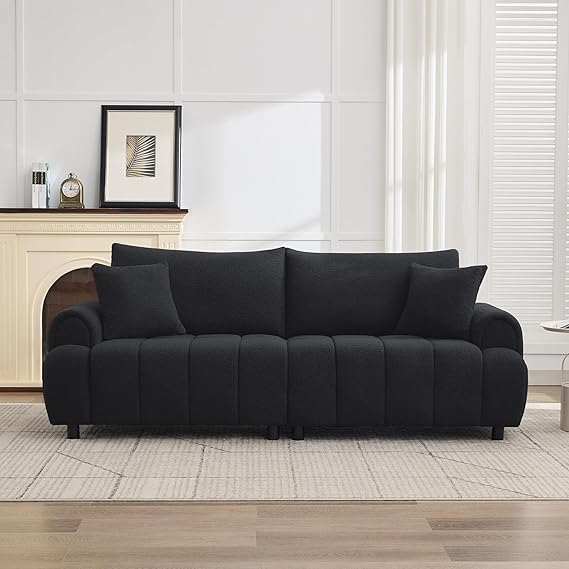 88" Oversized Boucle 3-Seater Sofa