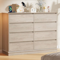 8-Drawer Double Dresser with Wide Top