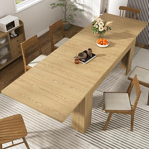 Extendable Dining Table for 6–12 People | Engineered Wood | Walnut & Oak