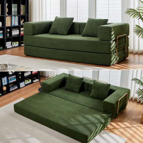 79" Convertible Sofa Bed – 5-in-1 Modular Futon Sleeper Couch