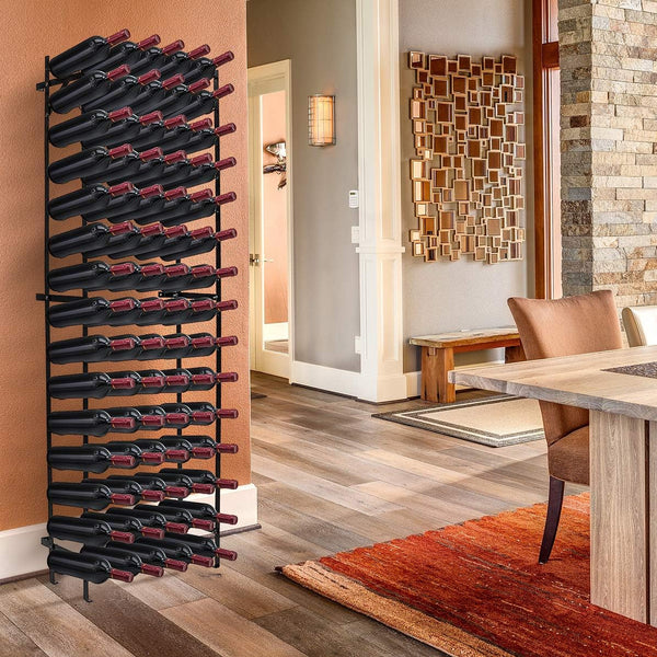 Metal Floor Standing Wine Rack – 75 to 150 Bottle Capacity