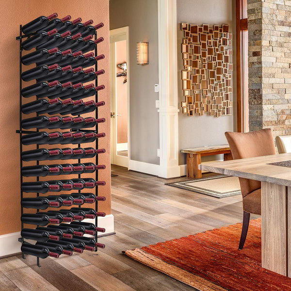 Metal Floor Standing Wine Rack – 75 to 150 Bottle Capacity