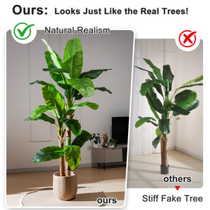 Artificial Banana Tree – Tall Faux Tropical Palm Plant