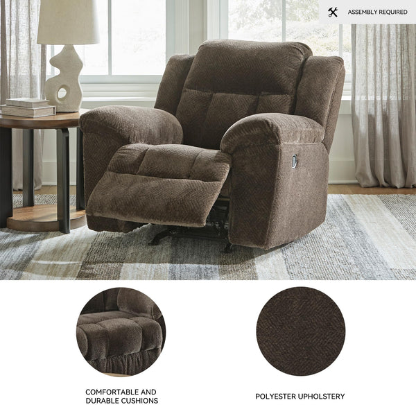 Manual Rocker Recliner with Pillow-Top Arms