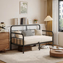 Twin Metal Daybed Frame with Headboard