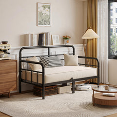 Twin Metal Daybed Frame with Headboard