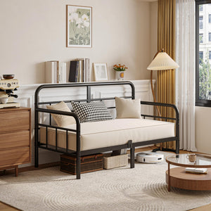 Twin Metal Daybed Frame with Headboard